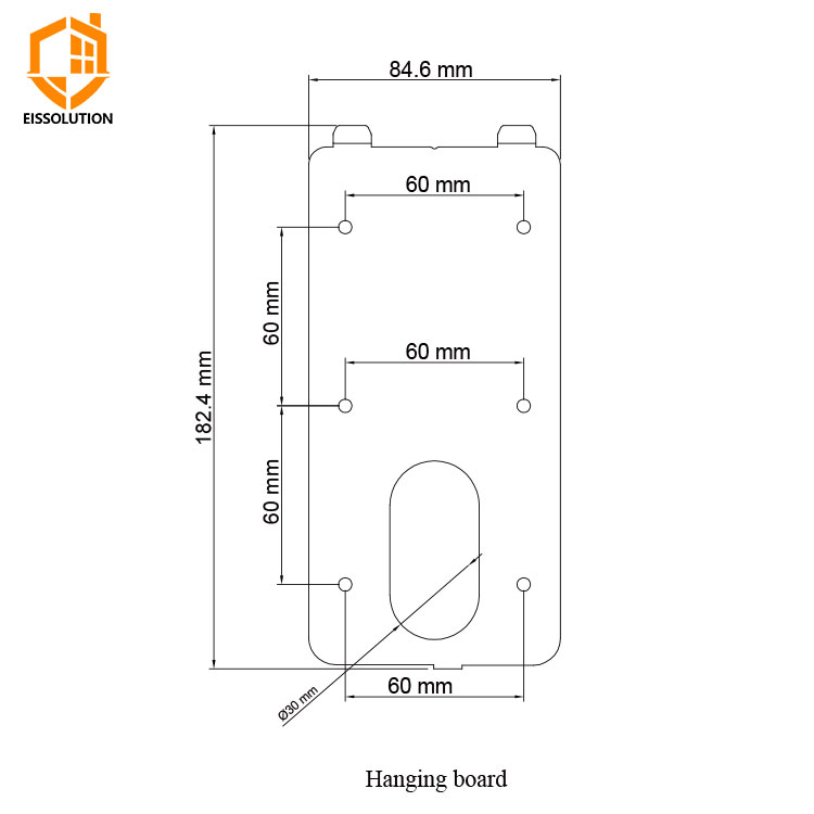 EISSolution Visual Intercom Linux Operating System Access Control System Rfid Card Biometric Door Lock Face Recognize Machine