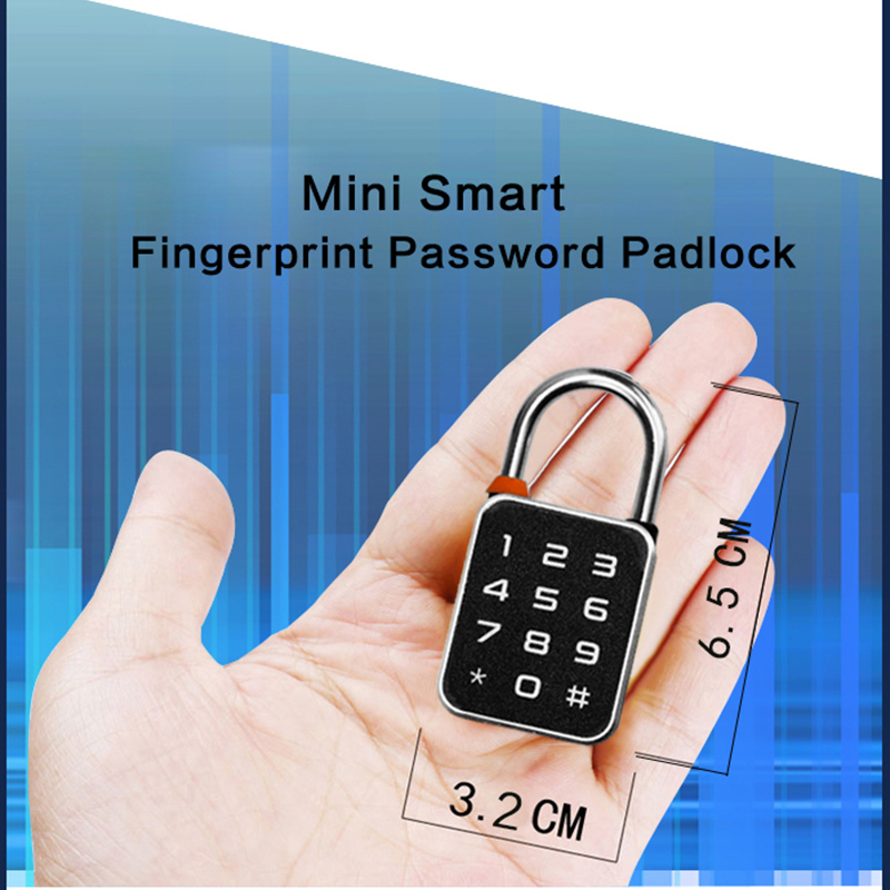 IP65 Waterproof Aluminium Alloy D-Type Keyless Remote Control Smart Padlock with TTlock App Password Card Fingerprint Reader