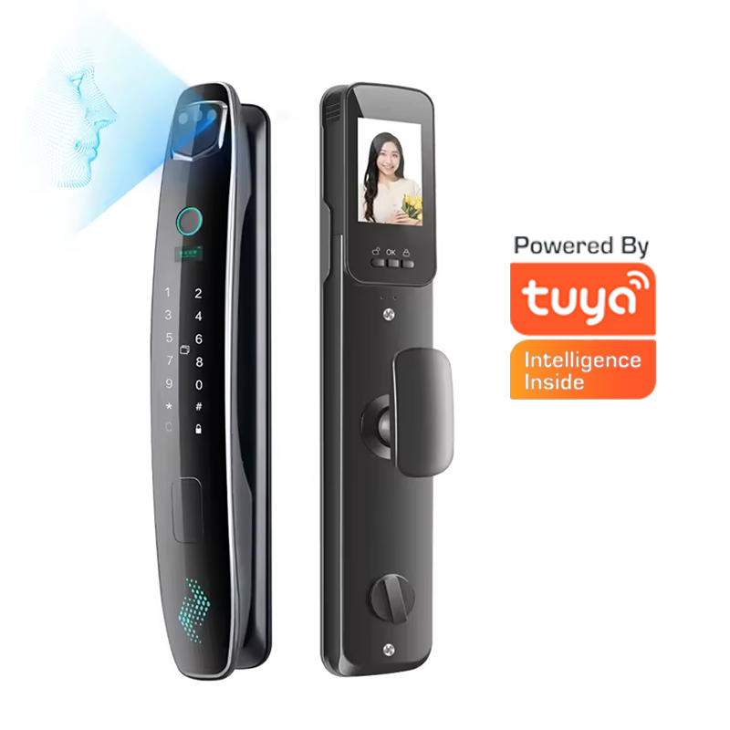 Advanced 3D Face Recognition Fingerprint Biometric Smart Lock Secure Dual Authentication Touchless Access Home/Office Security