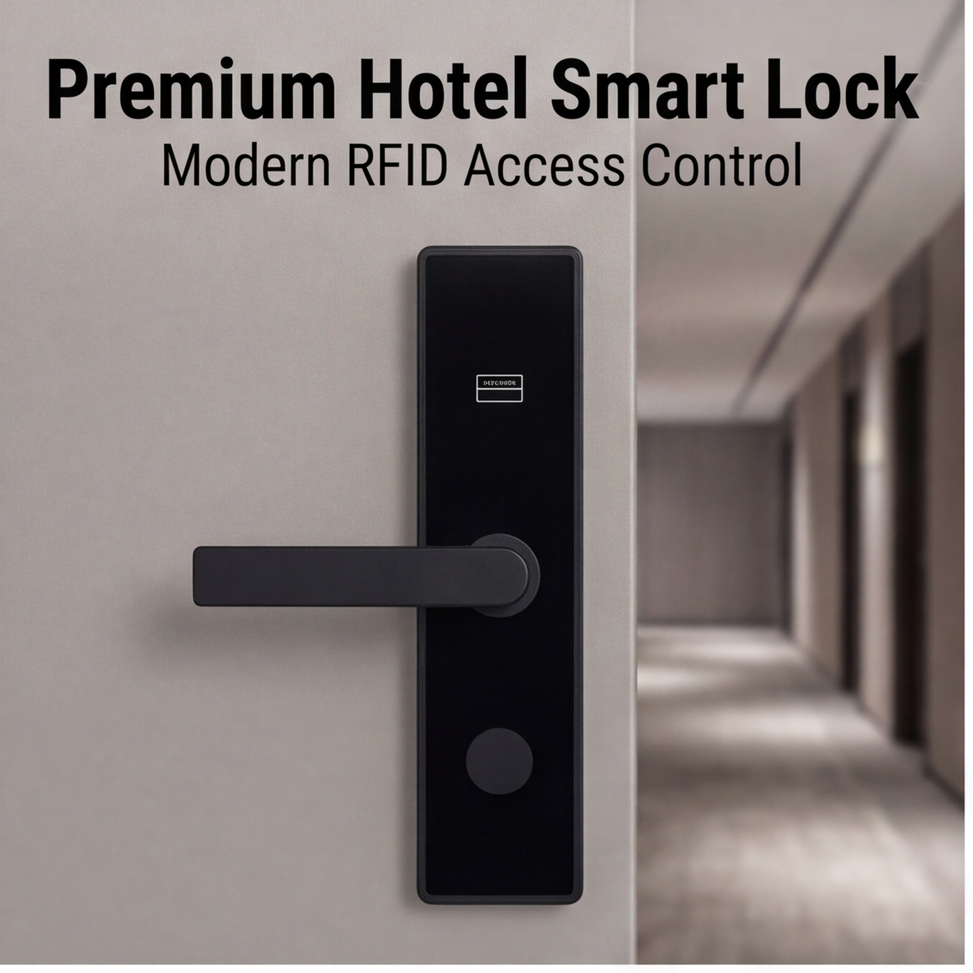 Smart Hotel Door Lock RFID Card Keyless Entry Electronic Hotel Lock for Apartment Motel Resort
