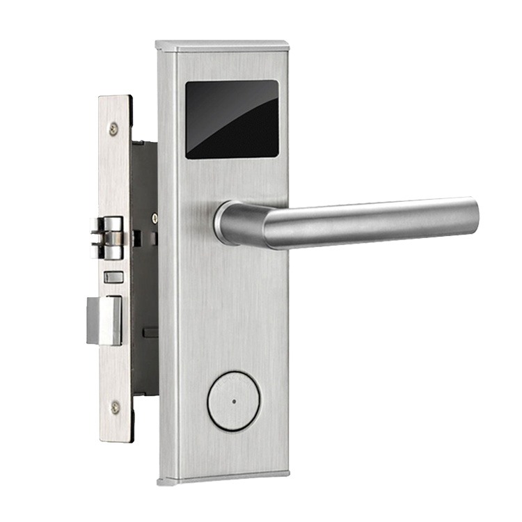 Stainless Steel Case Smart Keyless T57 M1 Card Electronic Key Access Control Rfid Hotel Door Lock For Hotel