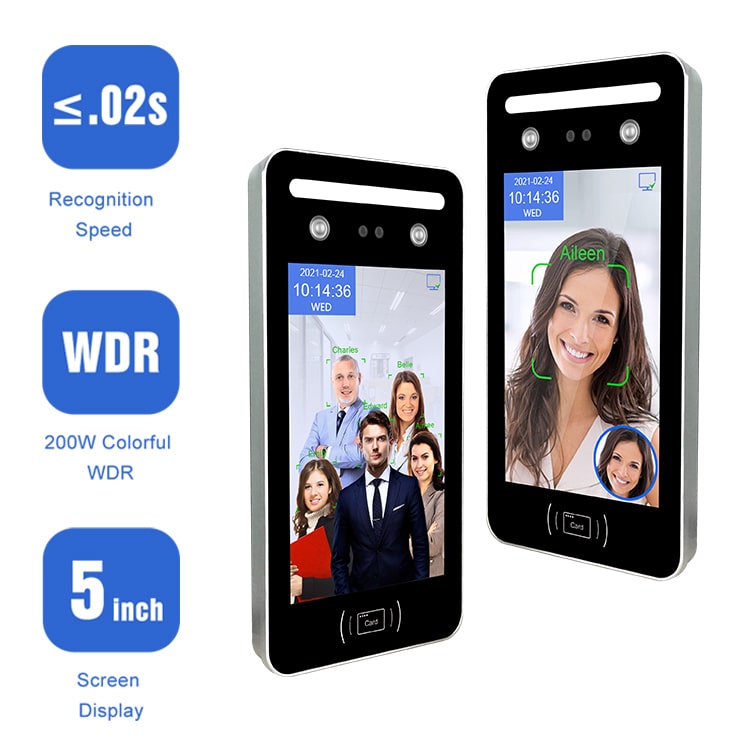 SDK API 8-inch Face Recognition Door Lock Attendance Machine Biometric Access Control Products Wiegand RS485 Factory OEM WIFI