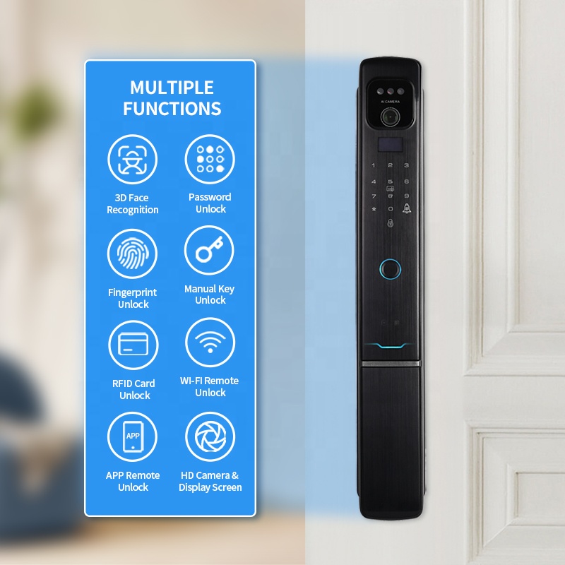OYO Intelligent Israel Locks Door Tuya Smart With Fingerprint Face Recognition Door Lock Smart Electronic Locks for Doors
