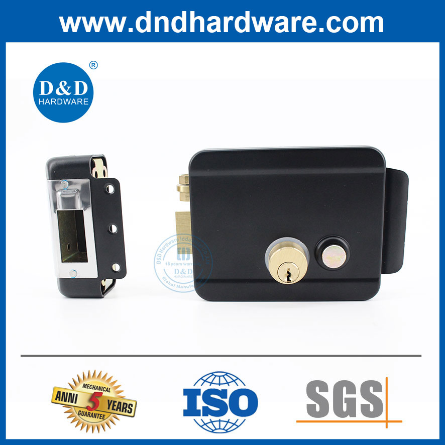 Electric Smart Rim Lock Anti-Theft Single Cylinder Rim Door Lock for Home