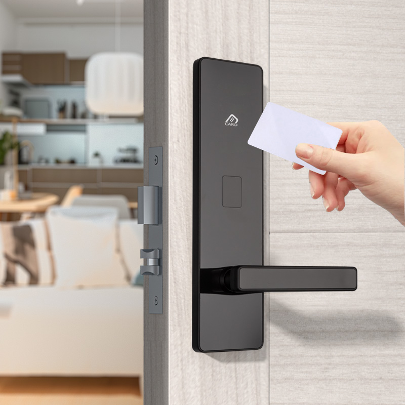 Hot Selling Wholesale Access Control System Smart Card RFID Keyless Entry Stainless Steel Hotel Door Lock Security Cloud Data