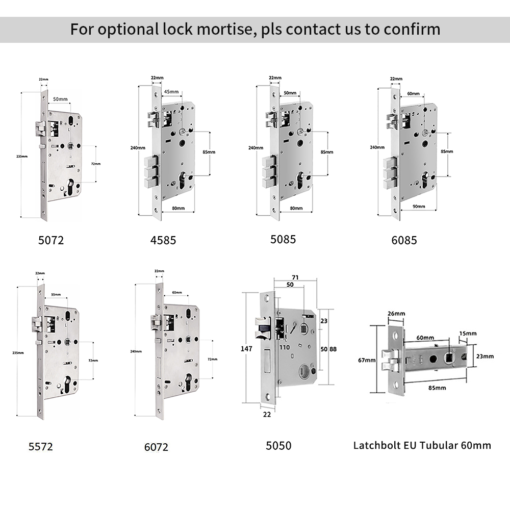 TTlock BLE APP Cerradura Inteligente Interior Wooden Door Digital Lock Home Secure Fingerprint Code Card Unlock Smart Gate Lock