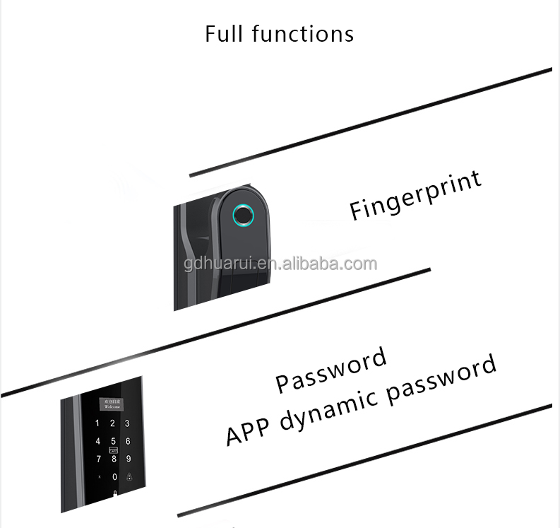 H11P 3D Face Tuya WiFi App Smart Door Lock Biometric Lock Fingerprint Door Handle Digital Keyless Lock