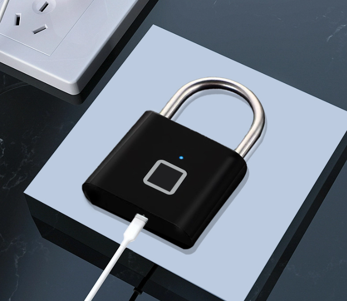 China Manufacture High Quality Smart Padlock Zinc Alloy Fingerprint Lock Anti-theft for Office/home
