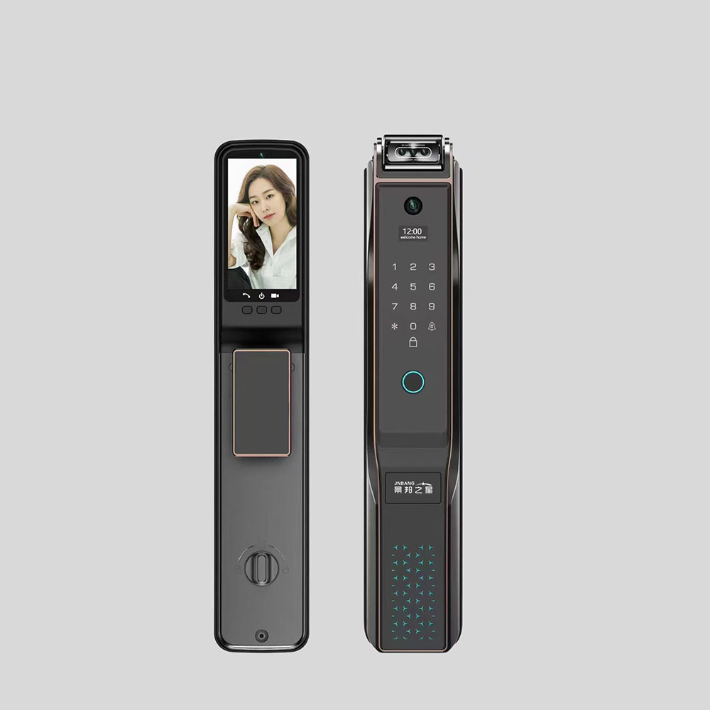New Design Unlocking Door Lock 3D Face Recognition PIN Fingerprint NFC Card Access Aluminum Alloy