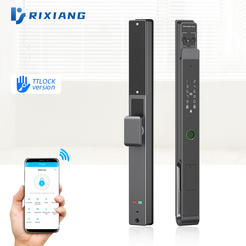 Smart Face Recognition &amp; Palm Vein Door Lock - Automatic Aluminum Alloy Weatherproof TTLock App Remote Control for Home &amp; Garden