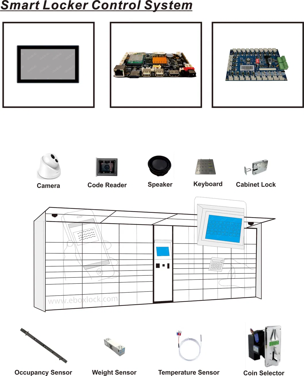 Electromechanical Cabinet Lock with Gear Motor for Smart Scooter and Bike Locker Station