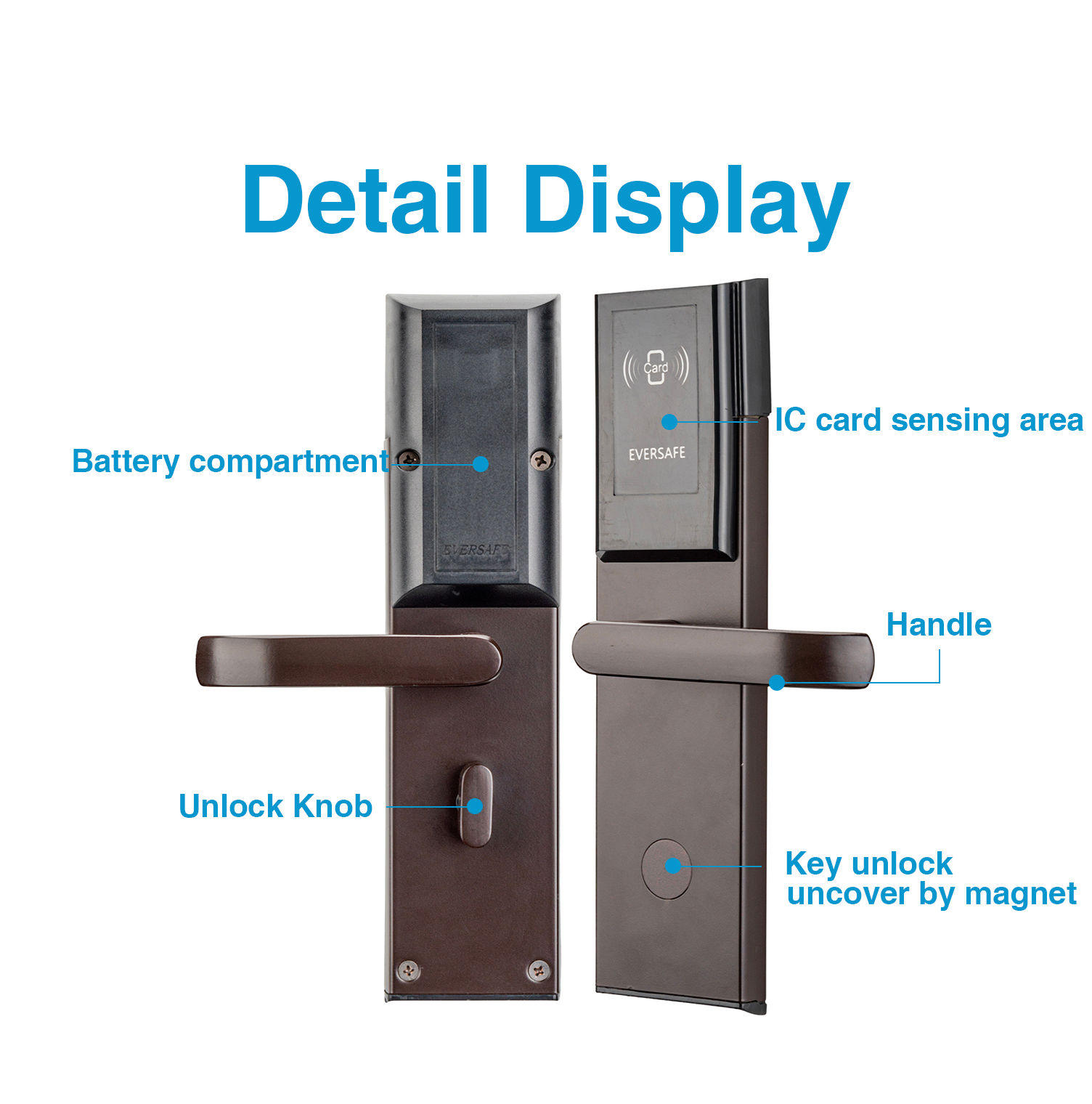 Rfid Hotel Lock RFID Card Lock Smart RFID Lock Smart Door Lock Stainless Steel Magnetic Stripe Hotel Lock