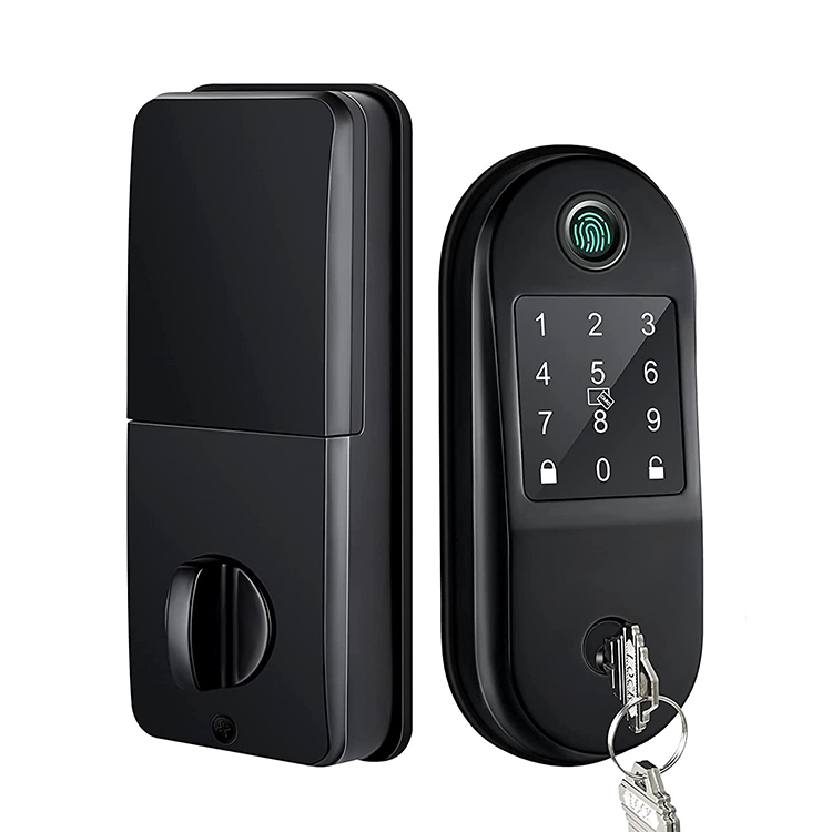 Free App TTLock Wifi Remotely Digital Fingerprint Card Electronic Automatic Deadbolt Intelligent Door Lock