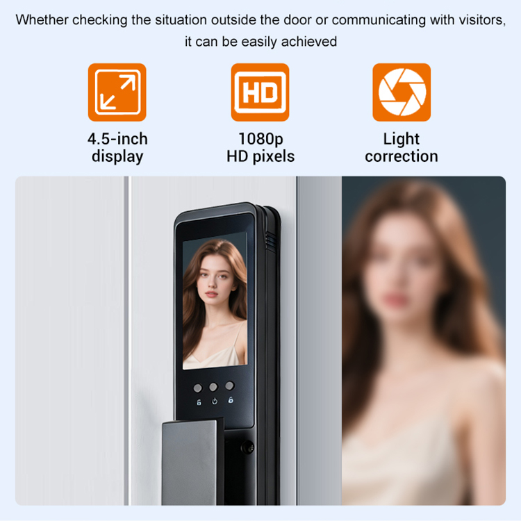 High Performance Fingerprint Door Lock Intelligent Digital Remote Control Electric Automatic Smart Door Lock for Home