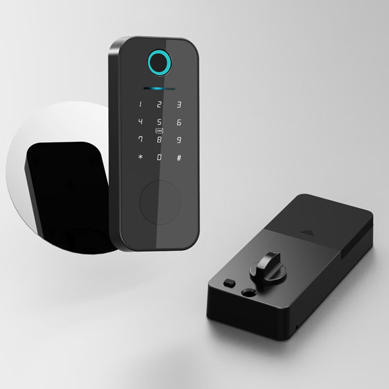 Tuya Electric Digital WiFi Smart Door Lock High Security Fingerprint Deadbolt with Camera for Steel Door Keyless Password Key