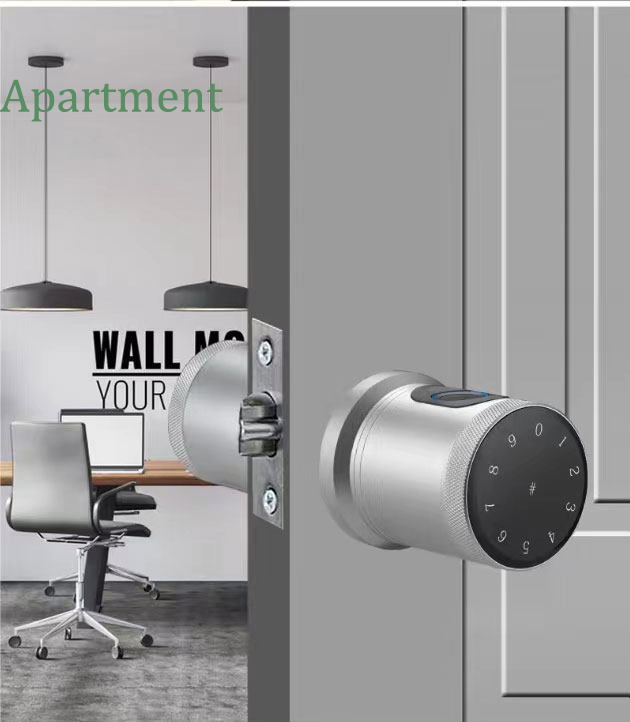 Digital Password Fingerprint Round Knob Smart Door Electronic Lock Biometric Smart Door Knob Lock