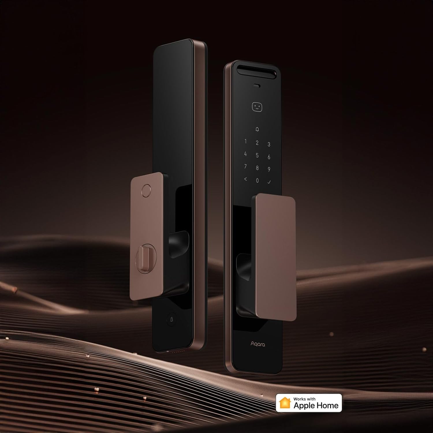 3D Face Recognition Smart Door Lock with Apple Home Key Automatic Deadbolt Bluetooth for Applehome HomeKit Security Lock