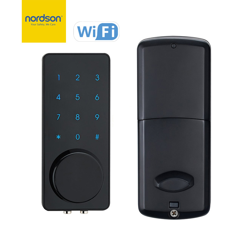 Tuya Tt APP Entrance Door Smart Lock Safety Protection Aluminium Alloy Waterproof Smart Rim Door Lock