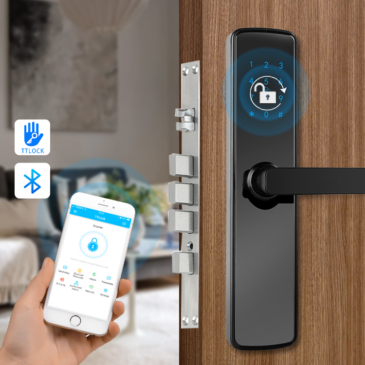 Keyless Entry Door Lock TTLOCK APP PASSWORD Electronic Key Free Protected Password Door Lock Digital Smart Door Lock
