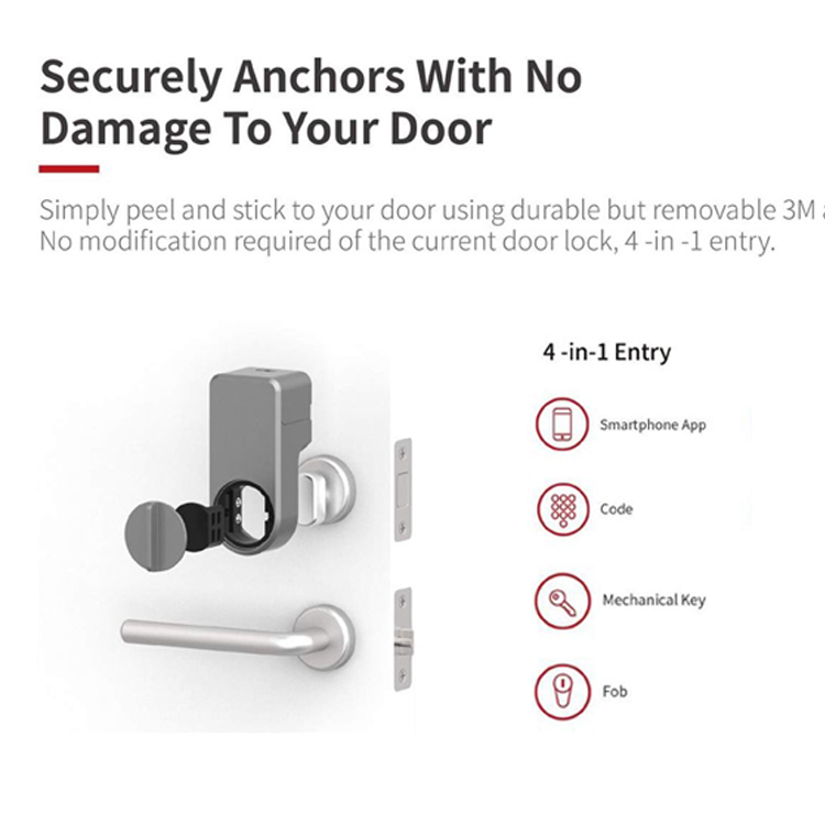 Fingerprint Password Keyboard Wireless Biometric Digital Lock Tuya Smart Lock For Wooden/Steel/Glass Doors Zinc Alloy