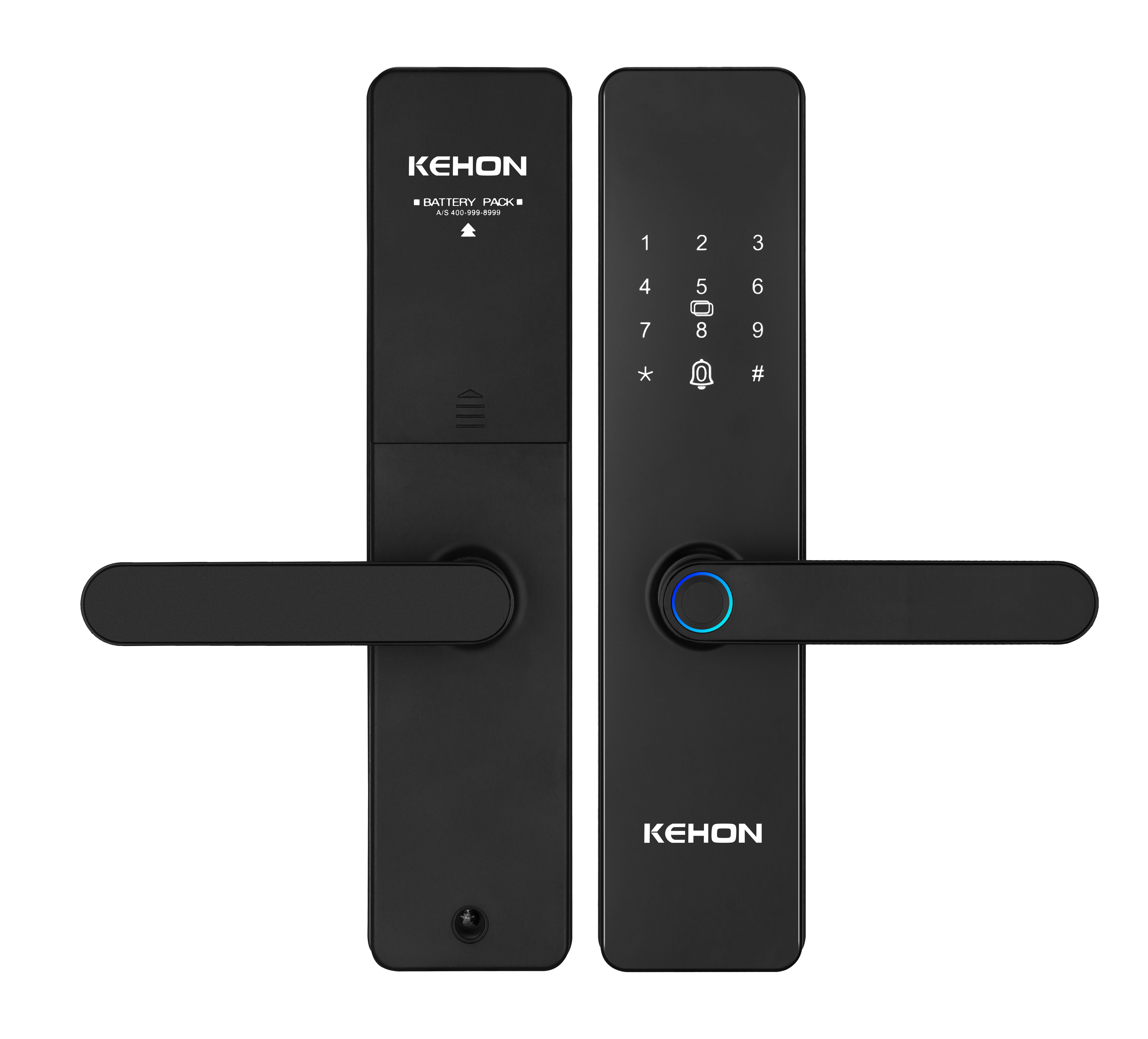 Glomarket Smart Lock Wi-Fi Tuya App Control Fingerprint Touch Screen Keypad Code Key Smart Door Lock for Wood Door
