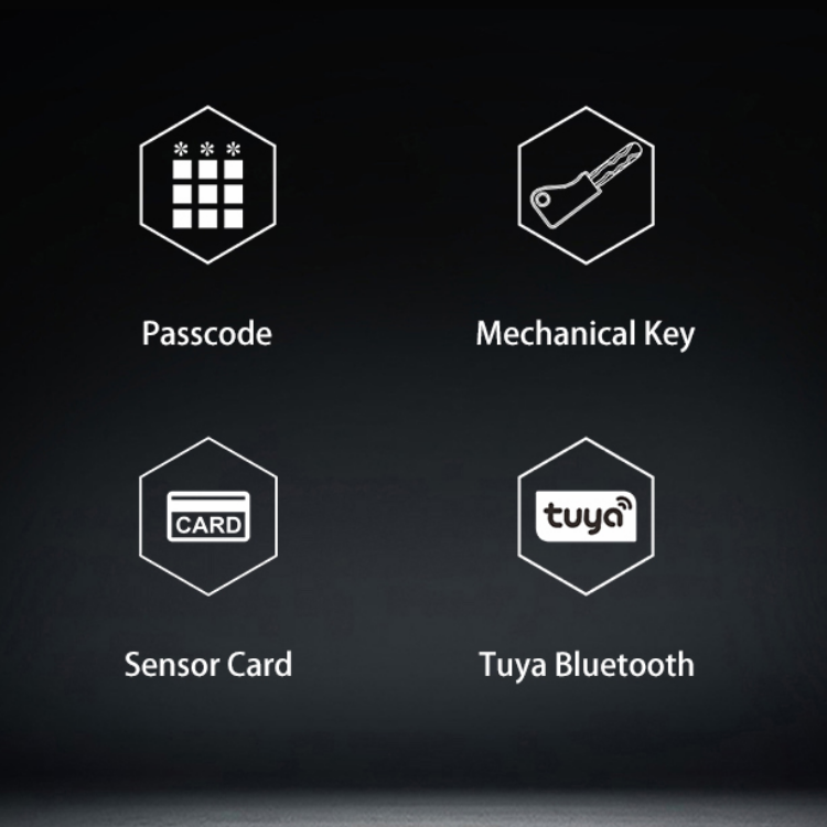 Factory Wholesale WiFi Smart Door Lock With Camera Tuya Electric Digital Password Keyless Security Fingerprint Deadbolt Lock