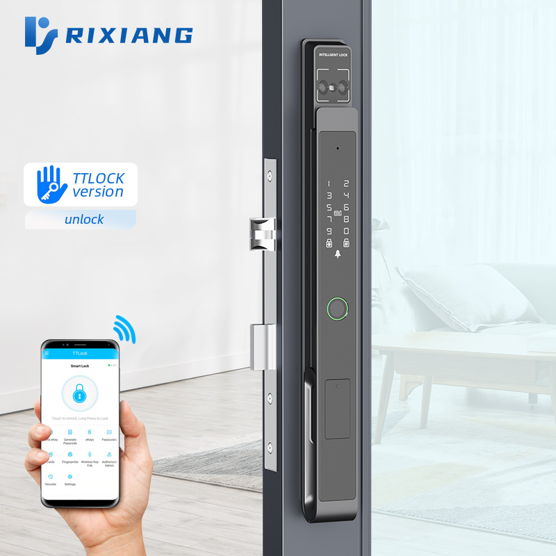 Smart Face Recognition &amp; Palm Vein Door Lock - Automatic Aluminum Alloy Weatherproof TTLock App Remote Control for Home &amp; Garden