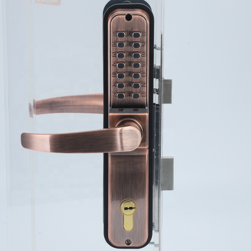 Keyless Digital Combination Push Button Security Door Mechanical Keypad Code Door Lock