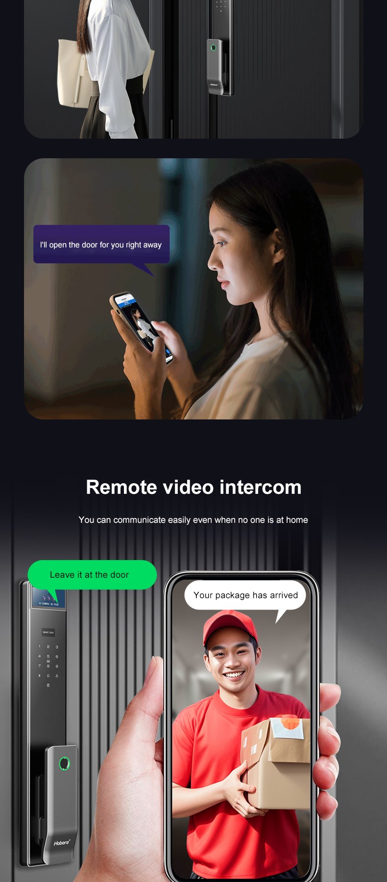 CNC Precision Engraving Smart Lock Palm Vein Face Recognition Hotel Apartment Tuya APP Remote Control Smart Lock