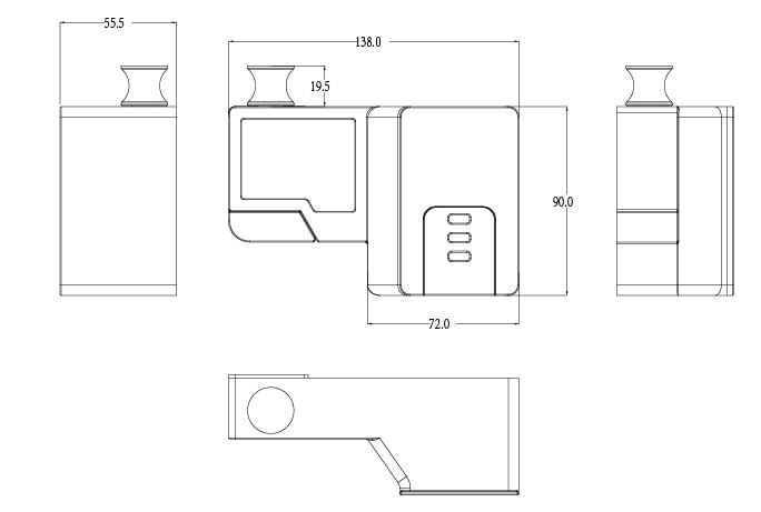 Base Station Unlock Permissions Function Security Smart Key Management Digital Double-Door Cabinet Lock