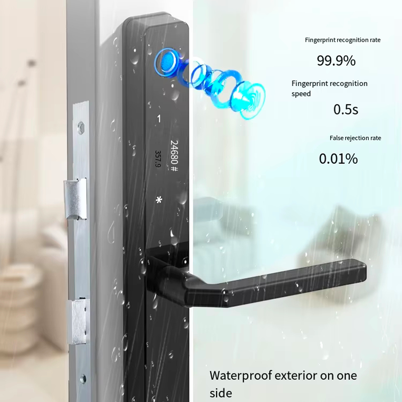 Tuya TTLock APP Aluminum Alloy Durable Door Lock Home WiFi Network Digital Smart Fingerprint Slim Door Lock