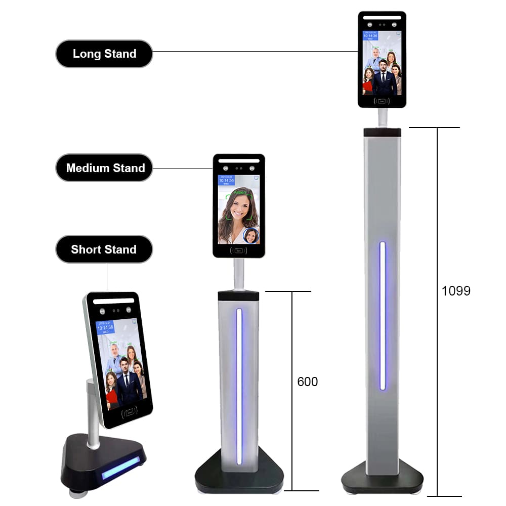 SDK API 8-inch Face Recognition Door Lock Attendance Machine Biometric Access Control Products Wiegand RS485 Factory OEM WIFI