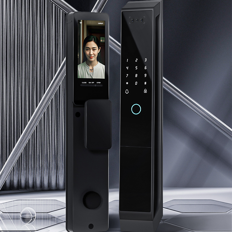 Fully Automatic Anti-theft TTlock 3D Face Smart Locks WiFi Facial Recognition Camera Video Intercom Fingerprint Door Lock