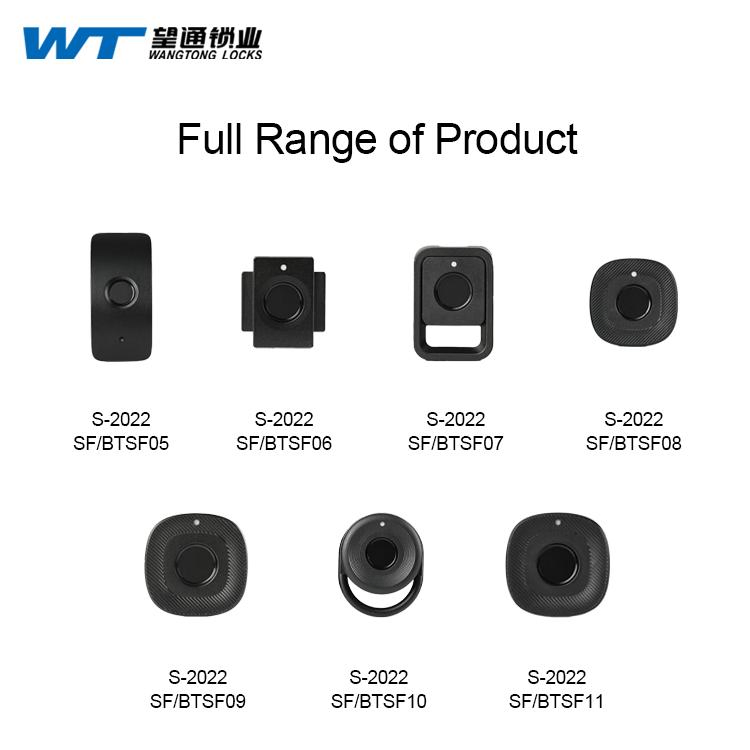 Black Small Fingerprint Drawer Lock Smart Keyless Electronic Cabinet Lock