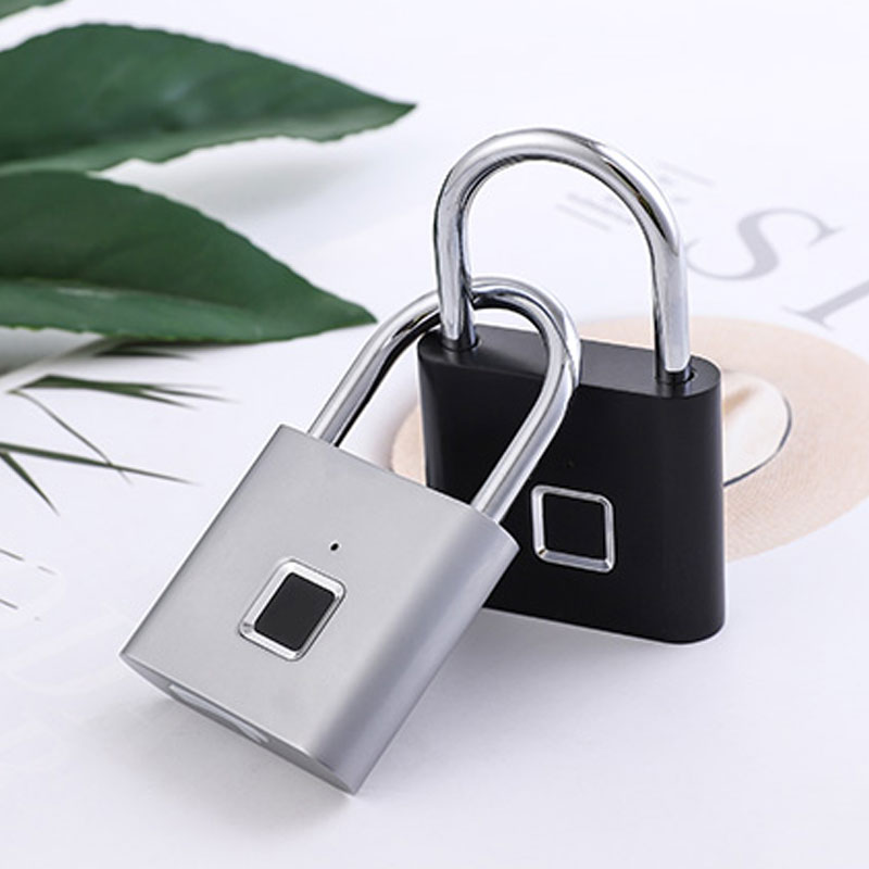 Smart Fingerprint Padlock High Security Waterproof Luggage Backpack Suitcase Gate Gym Locker Door
