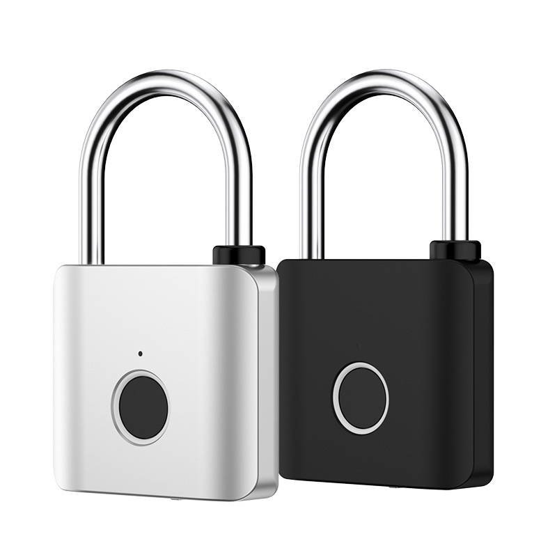 Kadonio Small Fingerprint Intelligent Padlock Set Wholesale Digital Biometric Automatic Locker Electric Smart Pad Lock