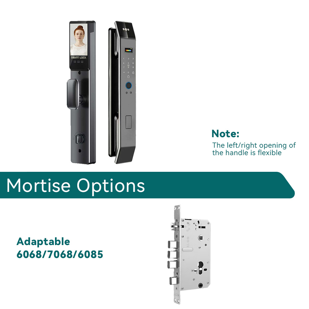 3D Face Recognition Door Lock Fully Automatic Electronic Digital Biometric Fingerprint Smart Gate Lock With Facial Scan for Home