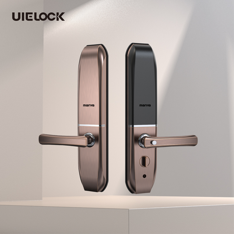 Smart Home Aluminum Door Keyless Entry Lock Zinc Alloy Fingerprint Handle Digital Electronic Control Safety Fingerprint Lock