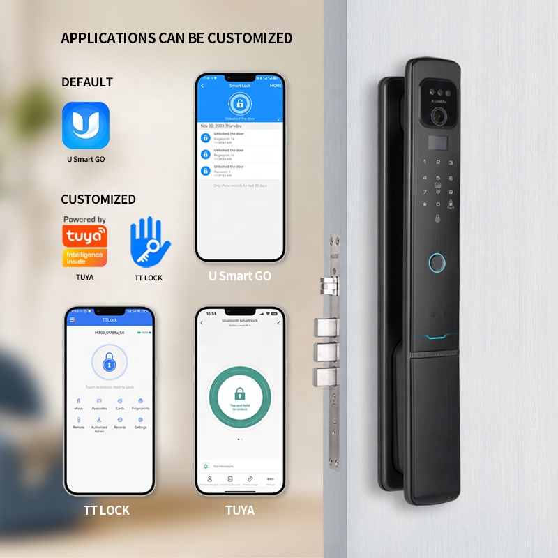 OYO Intelligent Israel Locks Door Tuya Smart With Fingerprint Face Recognition Door Lock Smart Electronic Locks for Doors
