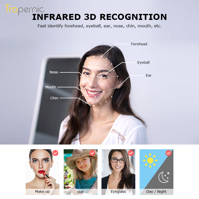 Manufacture Front 3d Facial Recognition Face Id Call Gate Smart Door Lock Video Voice with Camera Fingerprint Door Bell