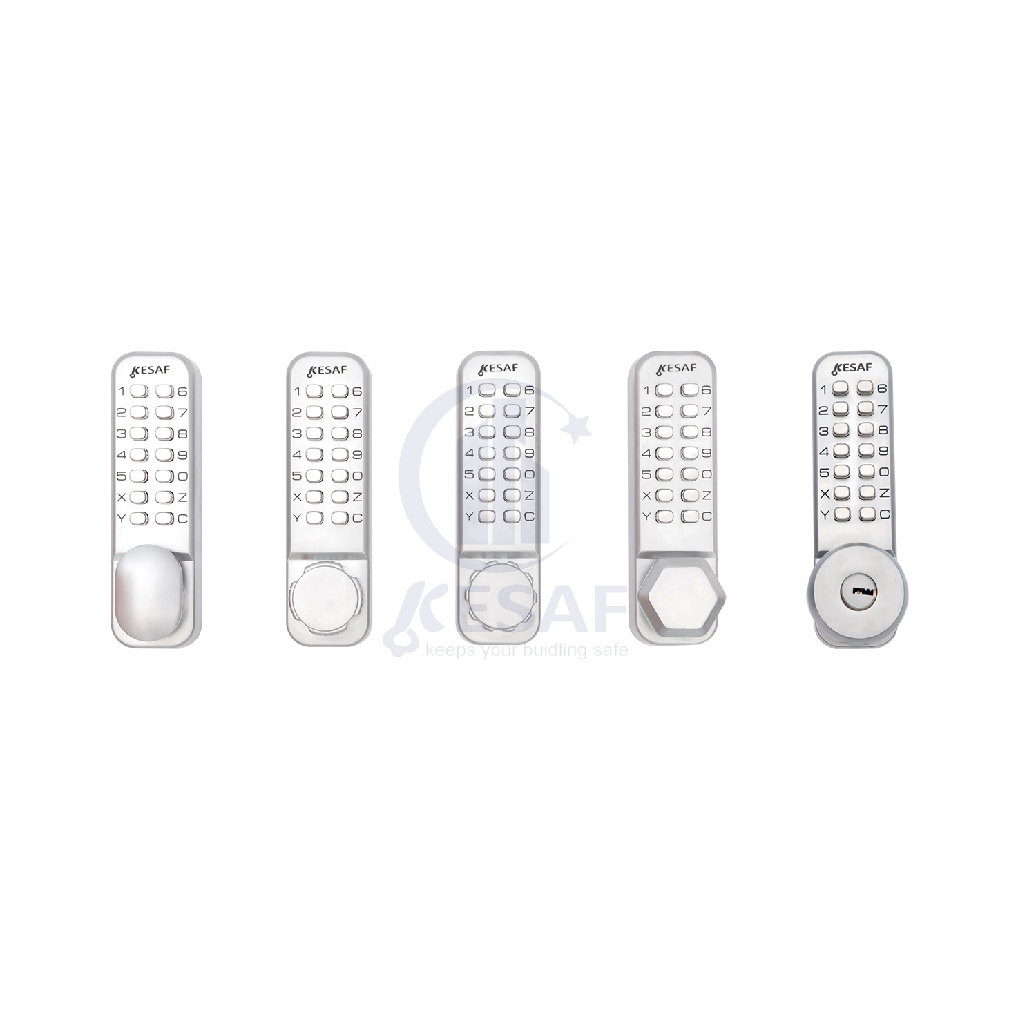 Outdoor Popular Keyed Zinc Alloy Push Button Keyless Door Lock Security Code Mechanical Door Lock