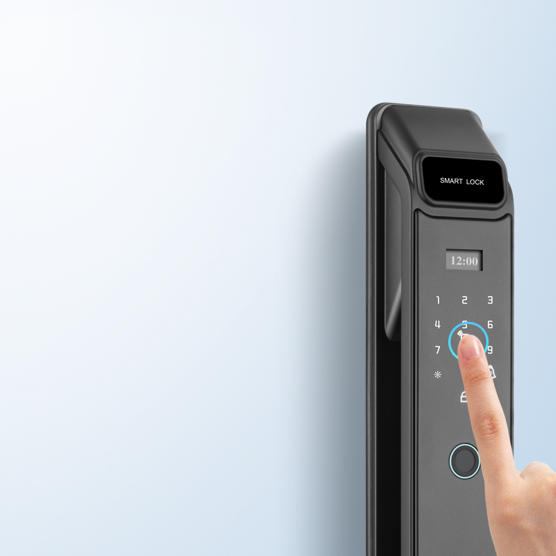 Advanced Home Office Smart Door Lock Biometric Fingerprint Recognition Password Access Card Mechanical Key-Gepad G5 300 Users