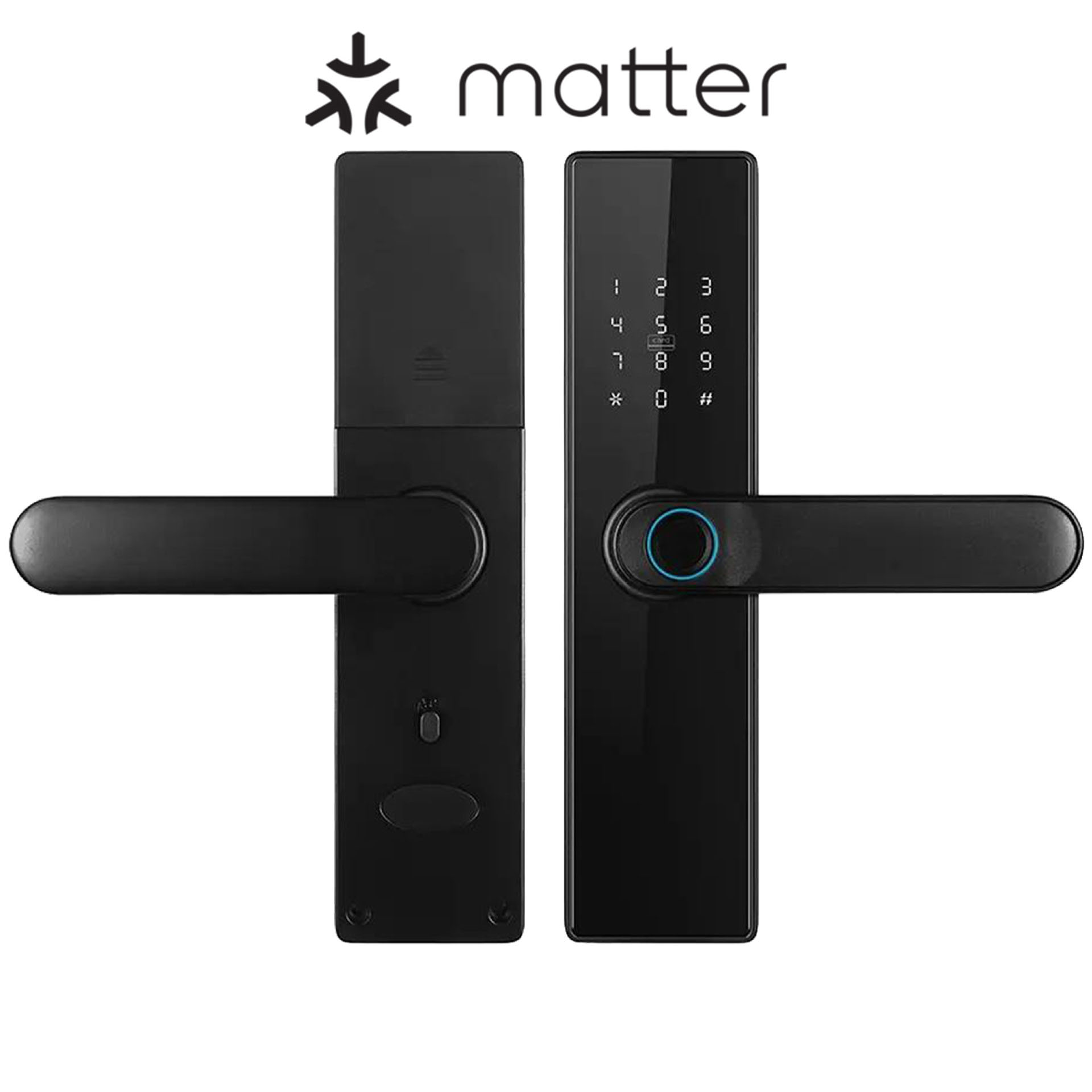 Matter Smart Door Lock Inteligente WIFI Tuya APP Wholesale Price Smart Locks Fingerprint Password Card for Keyless Entry Wood