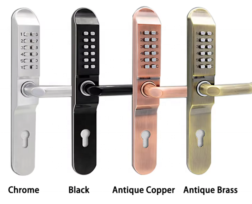 Front Change Code Keyless Entry Aluminum Alloy No Batteries Or Power Needed Mechanical Combination Lock