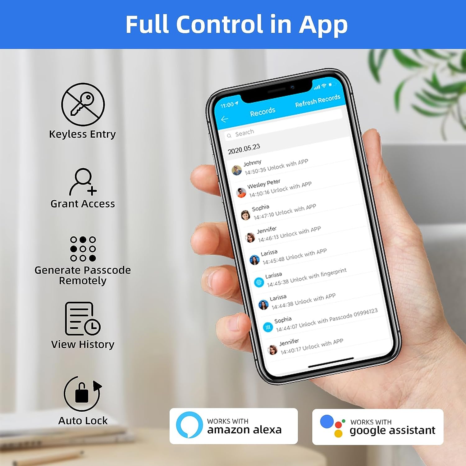 Best-Selling Custom Smart Door Lock with Keypad Electronic Code Smart Lock With APP Remote Control