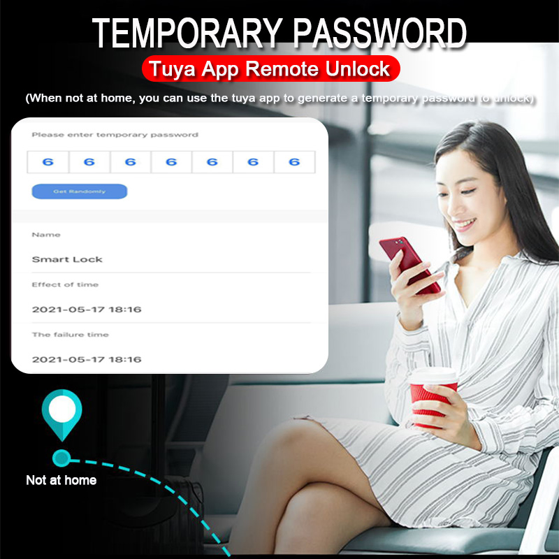 Sun City Security Safe Electromagnetic Digital Fingerprint Recognition Smart Door Lock