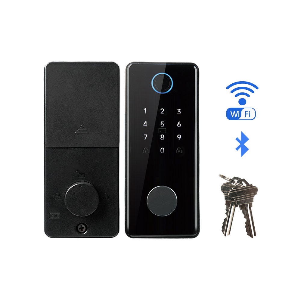TONYON New Arrival Cerradura Inteligente Biometric Keypad Card Door Intelligent Digital Smart Deadbolt Lock for Home Use Key