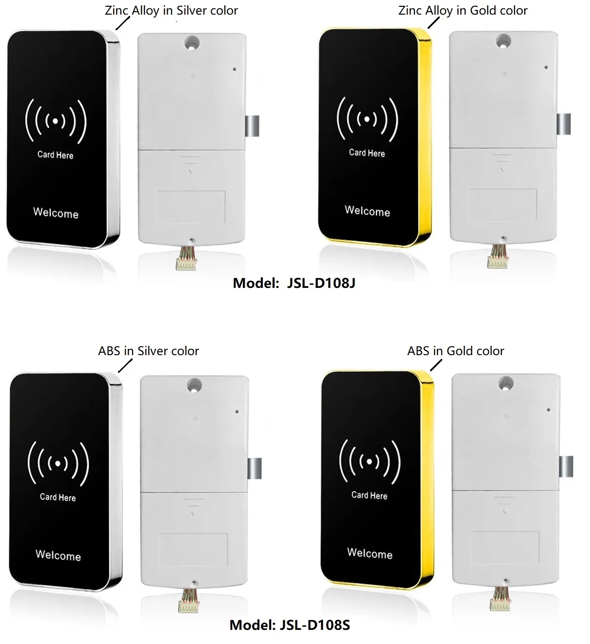 Jsl-D108s Cabinet Lock Smart Door Lock with Card for Office and Home