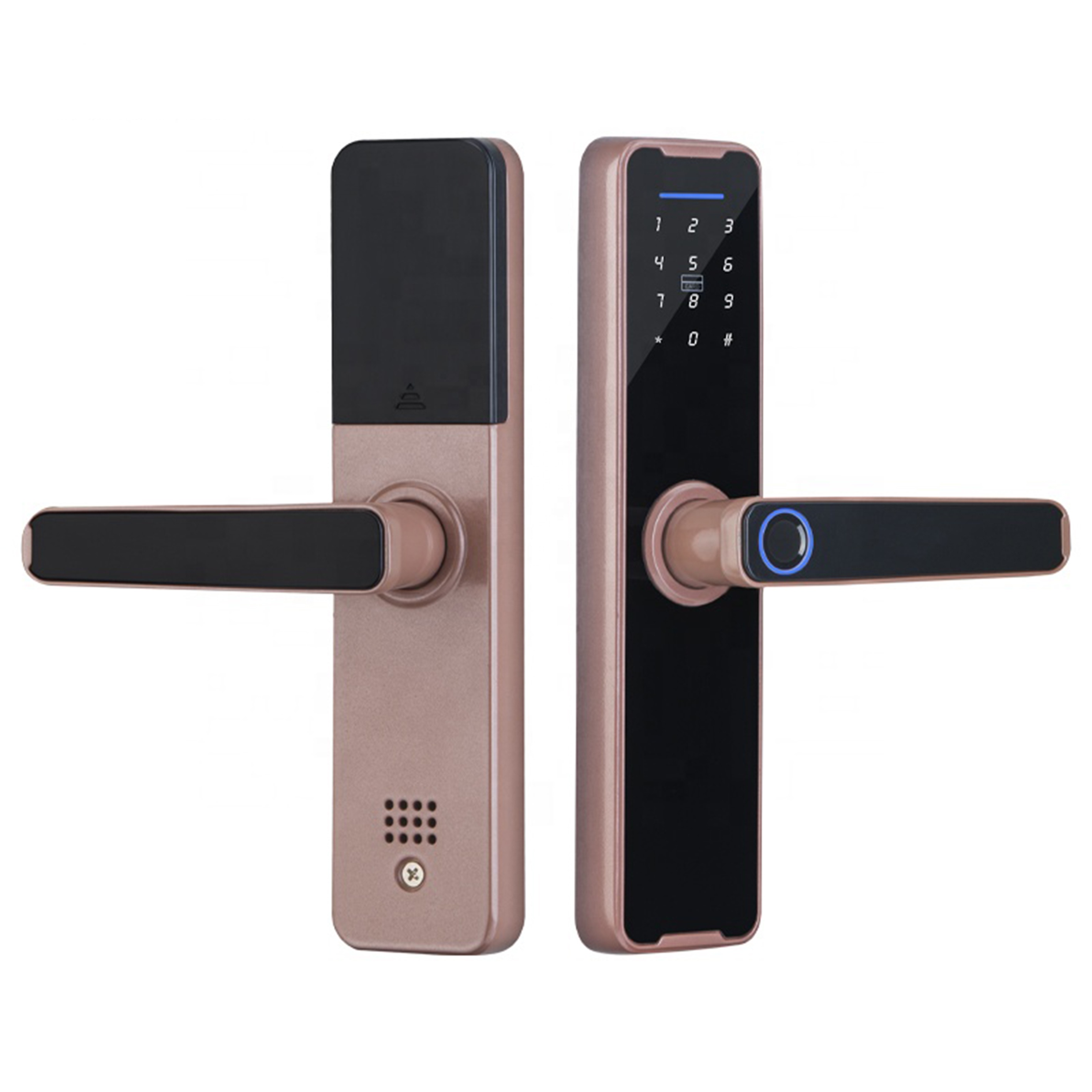High Security Anti Theft Smart Door Lock Tuya Wifi Biometric Intelligent Ttlock Electronic Fingerprint Smart Locks