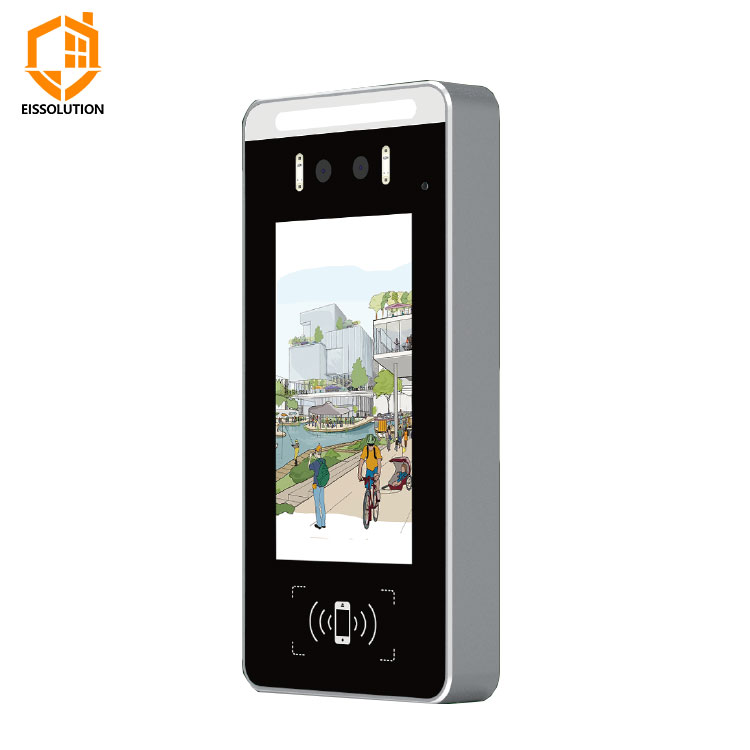 EISSolution Visual Intercom Linux Operating System Access Control System Rfid Card Biometric Door Lock Face Recognize Machine
